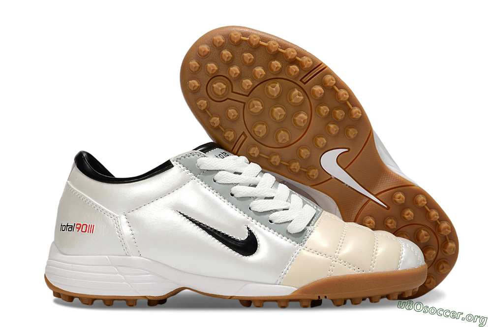 Nike Total 90 III TF Football Shoes - Silver/Beige/Grey 2