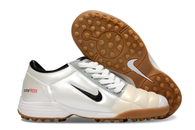 Nike Total 90 III TF Football Shoes - Silver/Beige/Grey