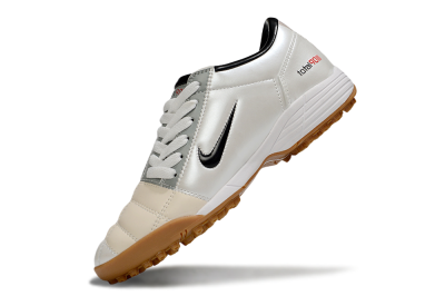 Nike Total 90 III TF Football Shoes - Silver/Beige/Grey
