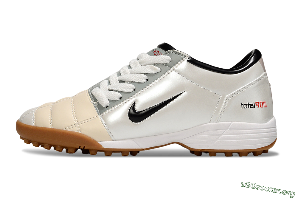 Nike Total 90 III TF Football Shoes - Silver/Beige/Grey 3