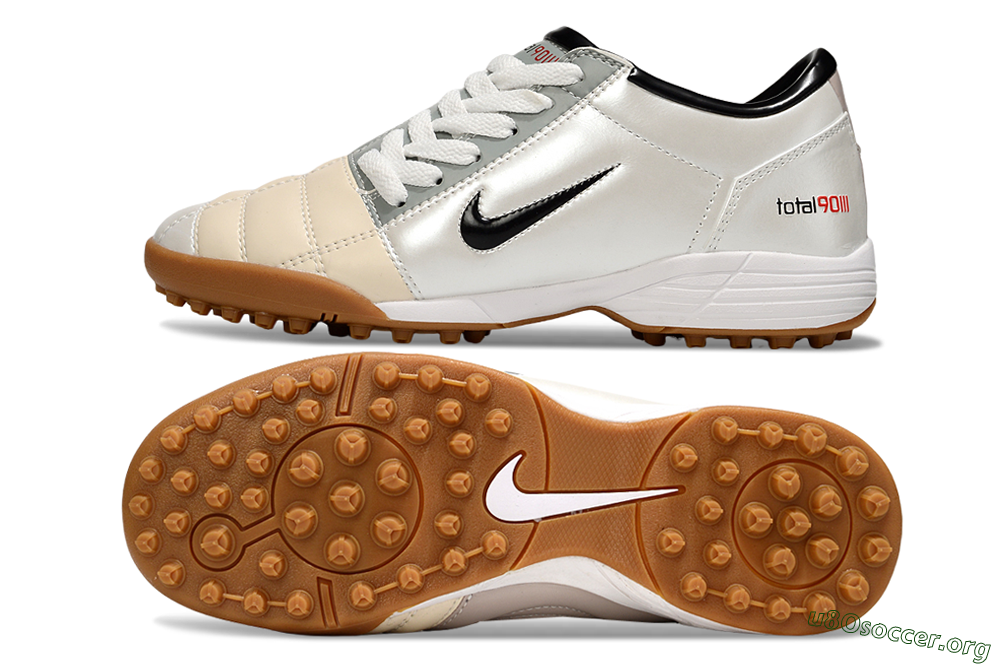 Nike Total 90 III TF Football Shoes - Silver/Beige/Grey 1
