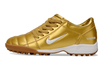 Nike Total 90 III TF Football Shoes - Gold/White