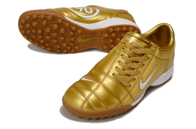 Nike Total 90 III TF Football Shoes - Gold/White