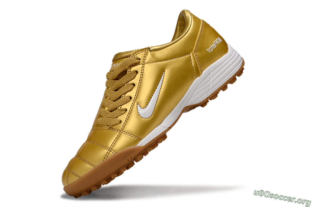 Nike Total 90 III TF Football Shoes - Gold/White 5
