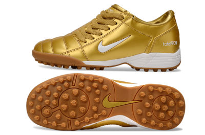 Nike Total 90 III TF Football Shoes - Gold/White
