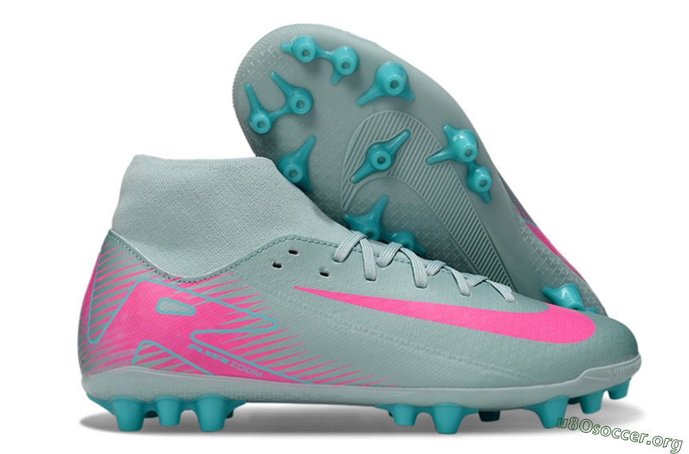 Nike Air Zoom Mercurial Superfly 10 Academy AG Football Boots - Jade/Pink 2