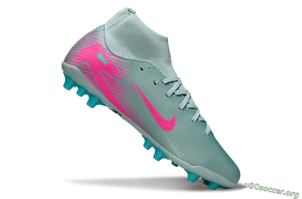 Nike Air Zoom Mercurial Superfly 10 Academy AG Football Boots - Jade/Pink 4
