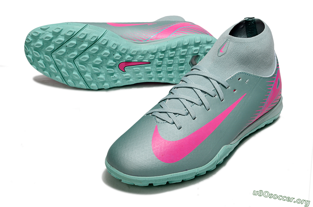 Nike Air Zoom Mercurial Superfly 10 Academy TF Football Shoes - Jade/Pink 0