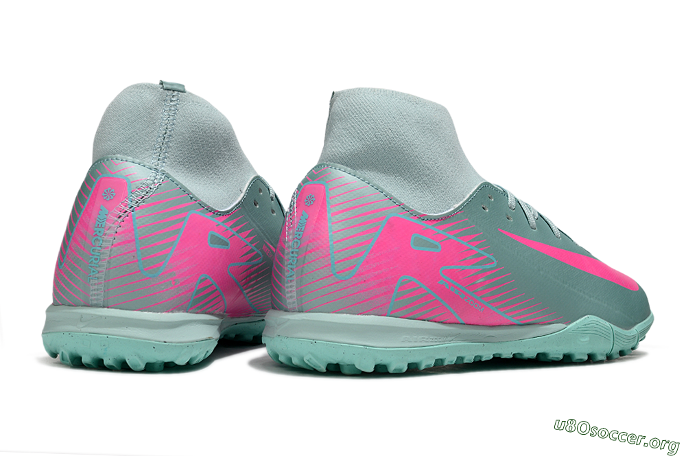 Nike Air Zoom Mercurial Superfly 10 Academy TF Football Shoes - Jade/Pink 6