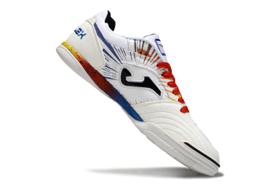 Joma Top Flex IC Football Shoes - White/Blue/Red