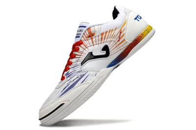 Joma Top Flex IC Football Shoes - White/Blue/Red