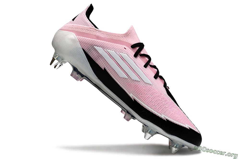 Messi x Adidas F50 Elite SG Football Boots - Pink/White/Black 4