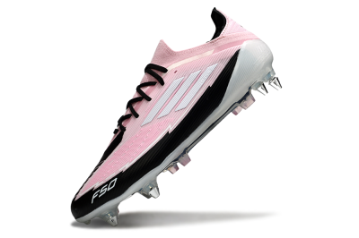 Messi x Adidas F50 Elite SG Football Boots - Pink/White/Black