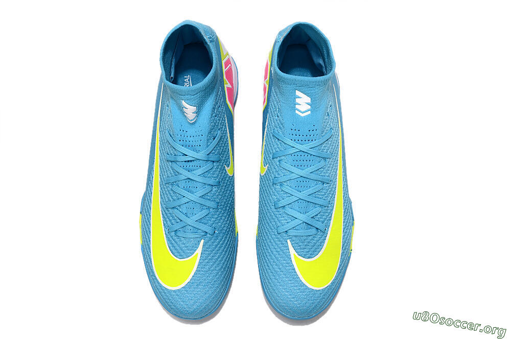 Nike Air Zoom Mercurial Superfly 10 Elite TF Football Shoes - Jade/Yellow/White 4