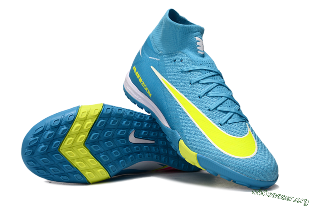 Nike Air Zoom Mercurial Superfly 10 Elite TF Football Shoes - Jade/Yellow/White 0