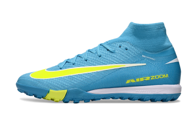 Nike Air Zoom Mercurial Superfly 10 Elite TF Football Shoes - Jade/Yellow/White