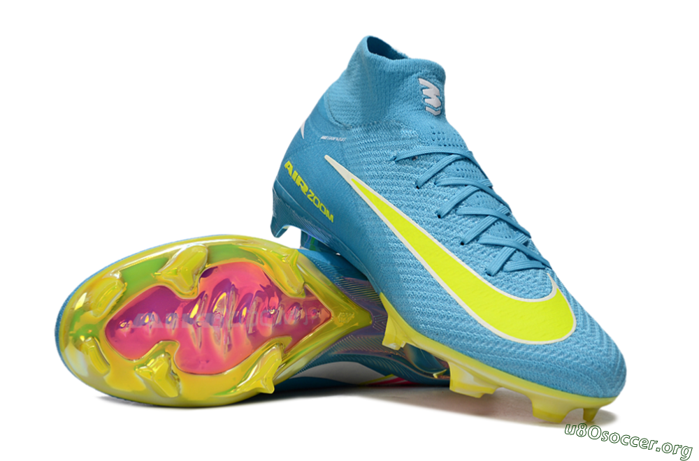 Nike Air Zoom Mercurial Superfly 10 Elite FG Football Boots - Jade/Yellow/White 0