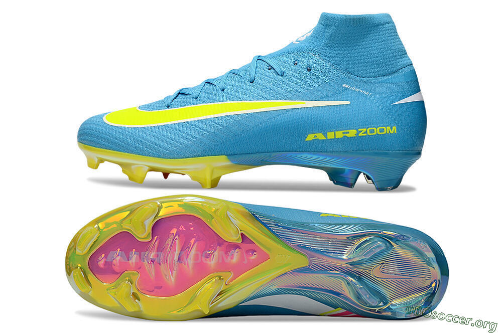 Nike Air Zoom Mercurial Superfly 10 Elite FG Football Boots - Jade/Yellow/White 1