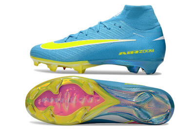 Nike Air Zoom Mercurial Superfly 10 Elite FG Football Boots - Jade/Yellow/White