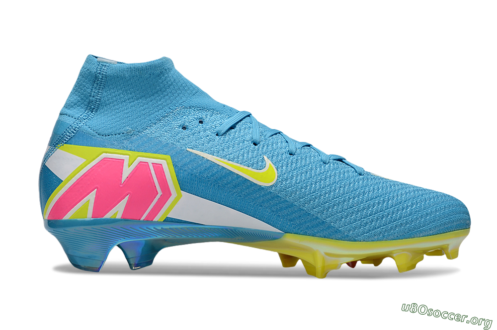 Nike Air Zoom Mercurial Superfly 10 Elite FG Football Boots - Jade/Yellow/White 7