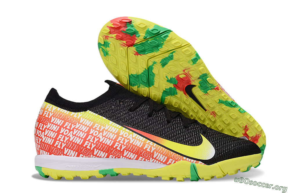Nike Air Zoom Mercurial Vapor 16 Elite TF Football Shoes - White/Red/Yellow 2