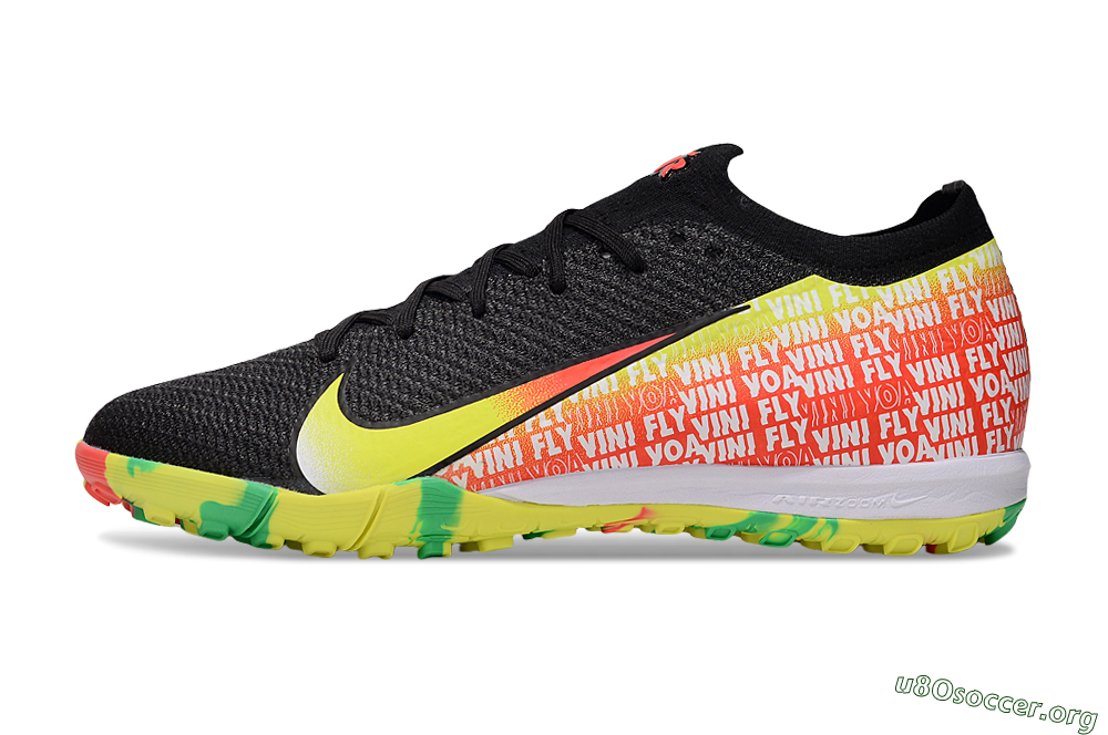 Nike Air Zoom Mercurial Vapor 16 Elite TF Football Shoes - White/Red/Yellow 3