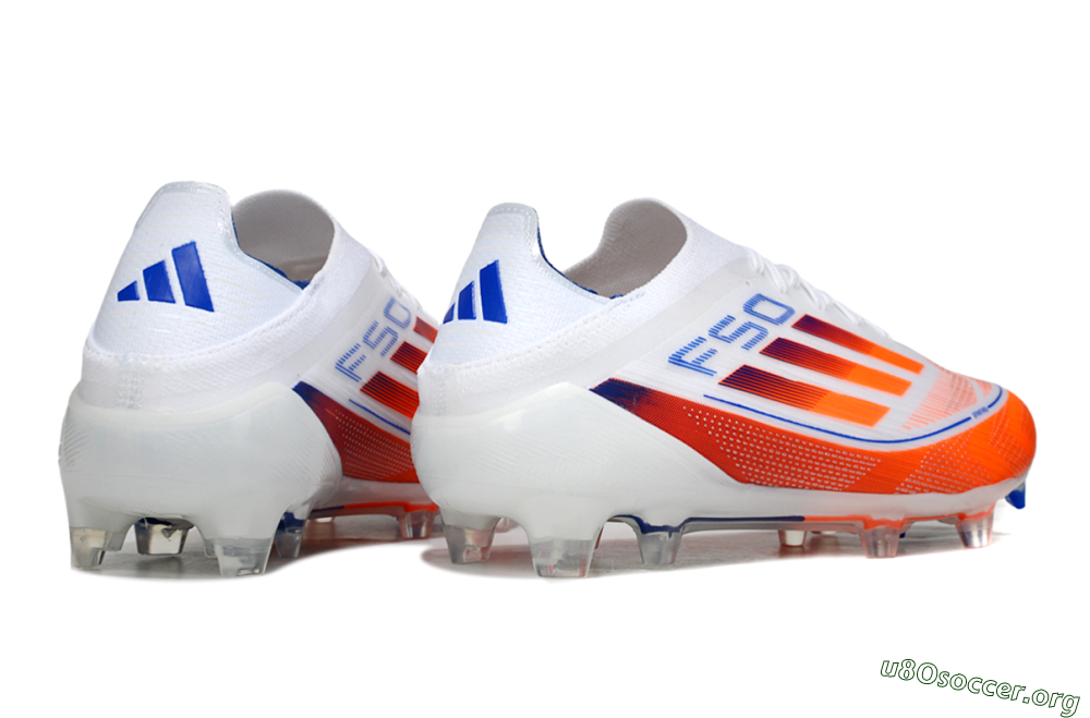 Adidas F50 Elite FG Football Boots - White/Red/Blue 6