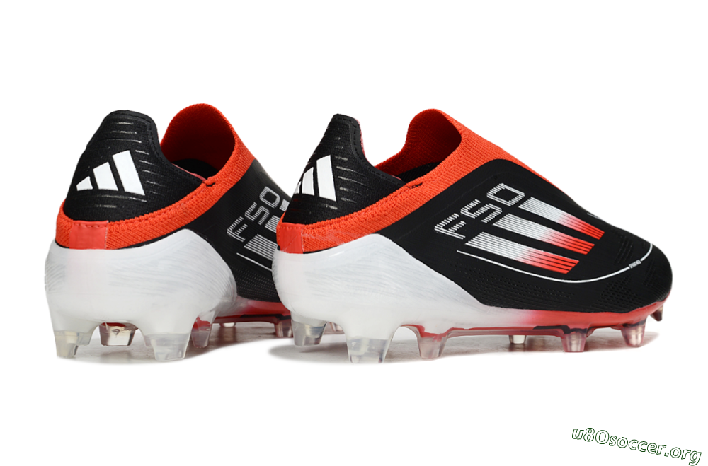 Adidas F50 Elite Laceless FG Football Boots - Black/Red/White 6