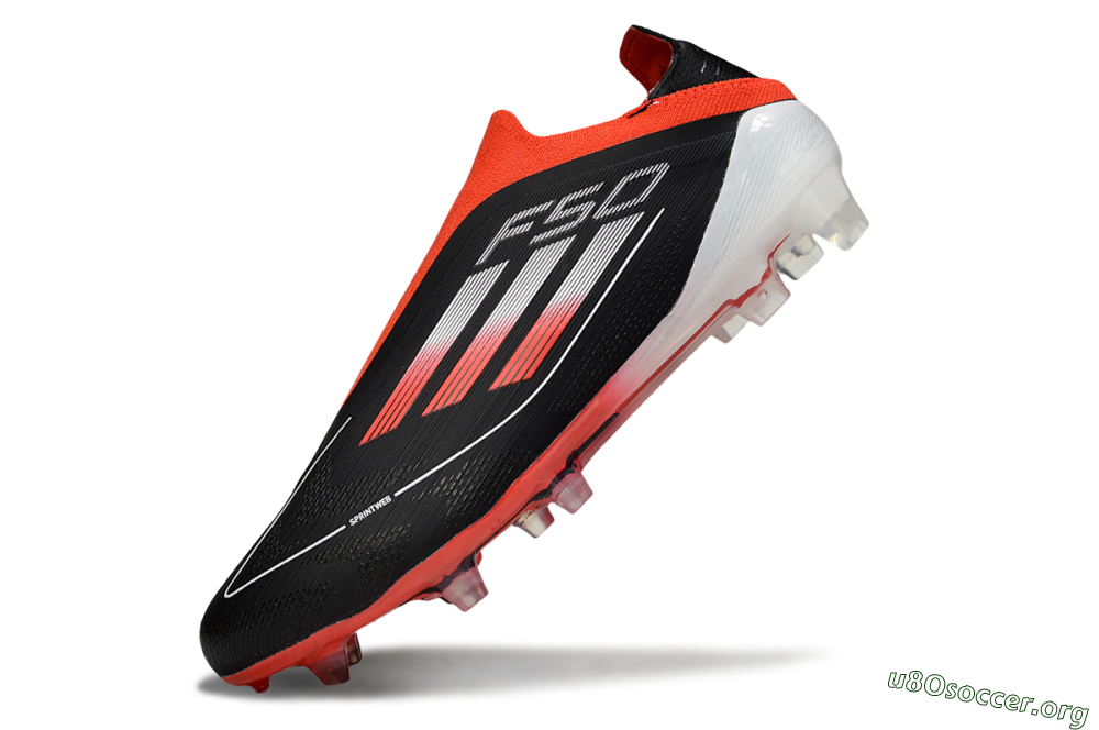 Adidas F50 Elite Laceless FG Football Boots - Black/Red/White 5