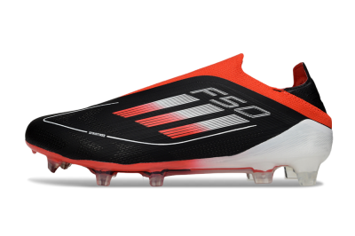 Adidas F50 Elite Laceless FG Football Boots - Black/Red/White