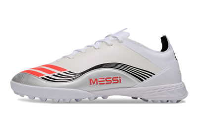Adidas F50 Elite TF Football Shoes - Beige/Red/Black