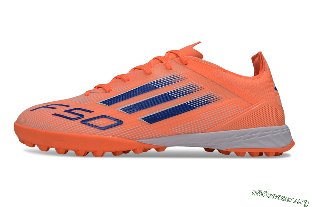Adidas F50 Elite TF Football Shoes - Red/Blue/White 3