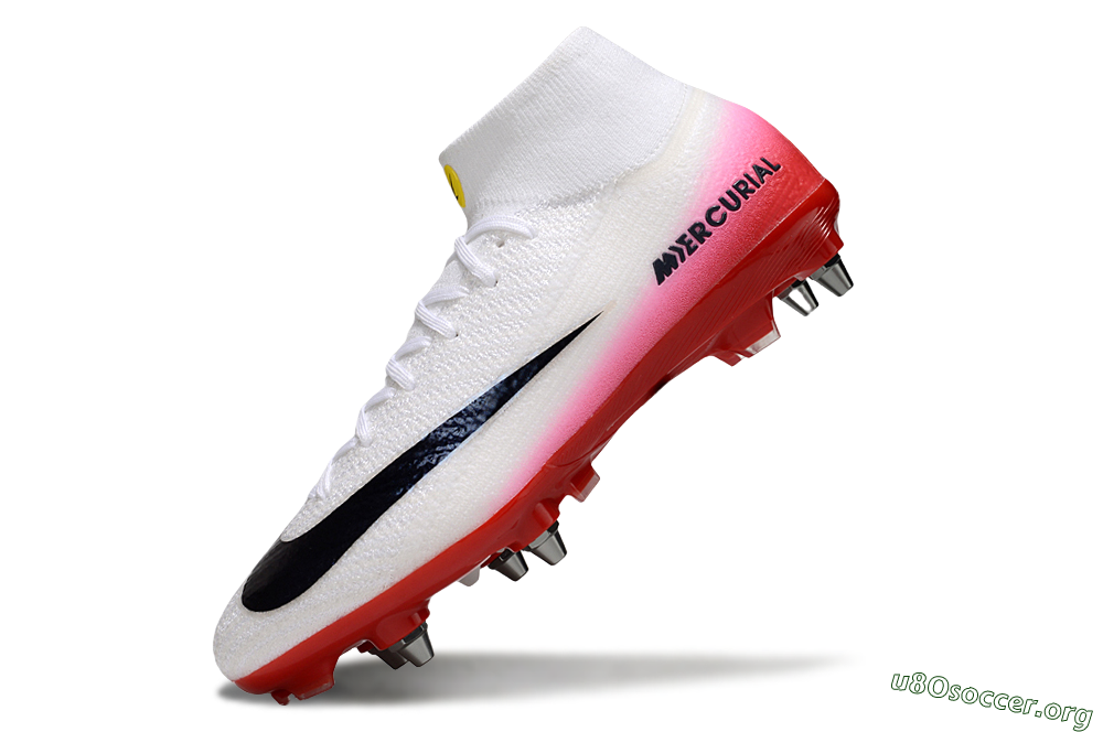 Nike Air Zoom Mercurial Superfly 10 Elite SG Football Boots - White/Black/Red 5