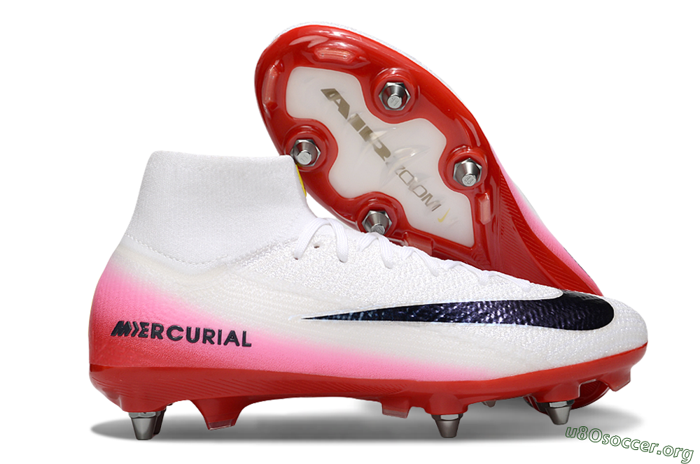 Nike Air Zoom Mercurial Superfly 10 Elite SG Football Boots - White/Black/Red 2
