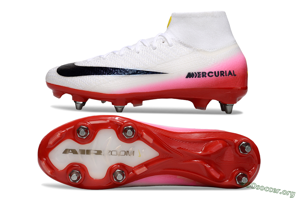 Nike Air Zoom Mercurial Superfly 10 Elite SG Football Boots - White/Black/Red 1