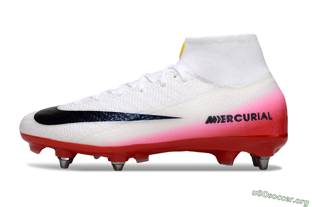 Nike Air Zoom Mercurial Superfly 10 Elite SG Football Boots - White/Black/Red 3