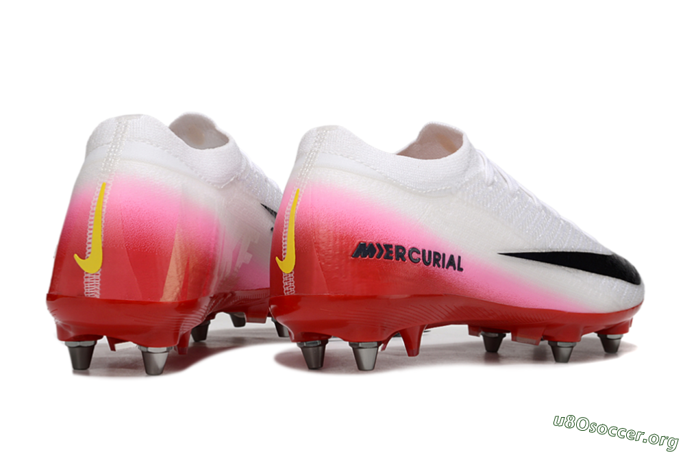 Nike Air Zoom Mercurial Vapor 16 Elite SG Football Boots - White/Black/Red 6