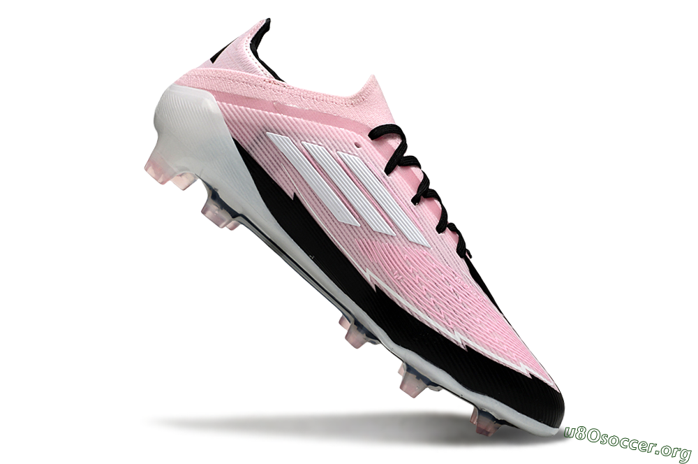 Messi x Adidas F50 Elite FG Football Boots - Pink/Black/Whtie 4