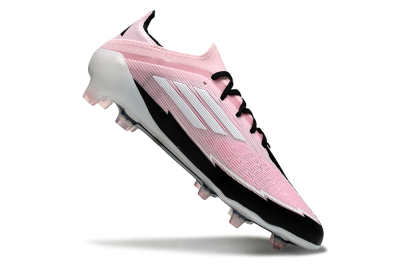 Messi x Adidas F50 Elite FG Football Boots - Pink/Black/Whtie