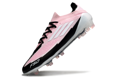 Messi x Adidas F50 Elite FG Football Boots - Pink/Black/Whtie