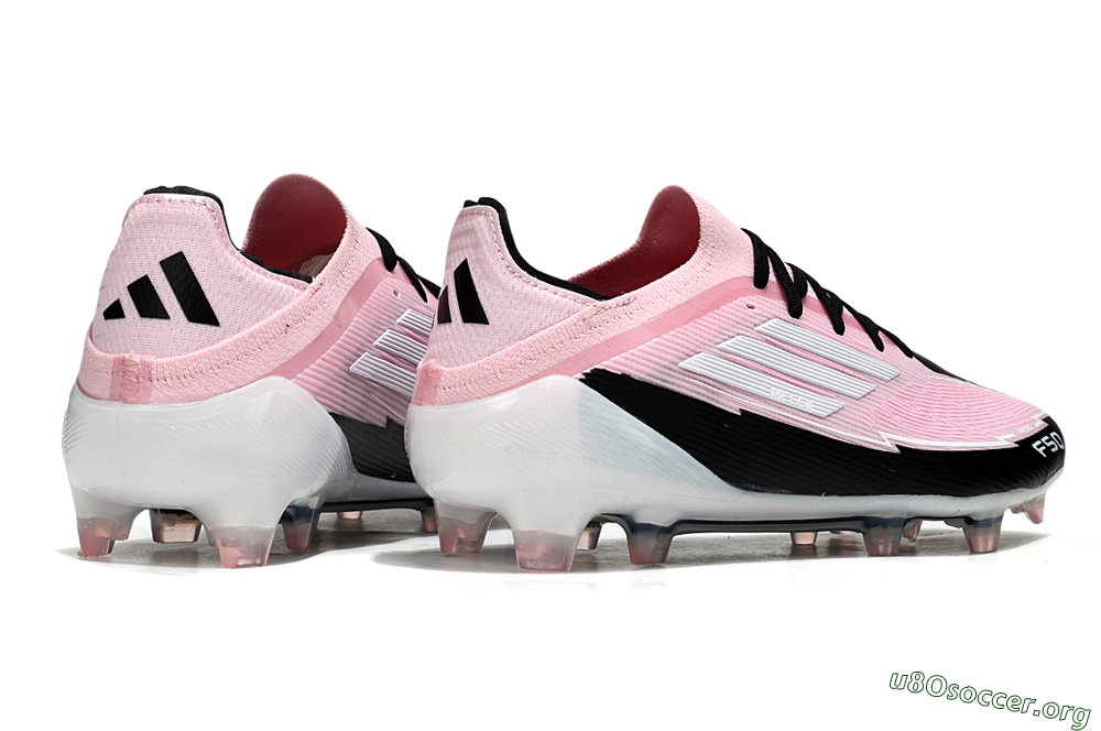 Messi x Adidas F50 Elite FG Football Boots - Pink/Black/Whtie 6
