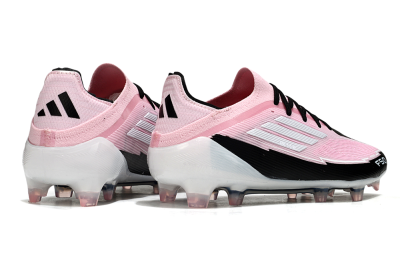 Messi x Adidas F50 Elite FG Football Boots - Pink/Black/Whtie
