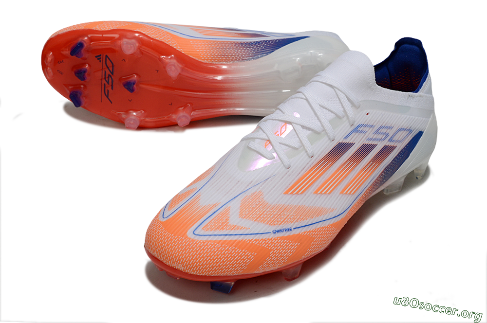 Adidas F50 Elite FG Football Boots - White/Red/Blue 0