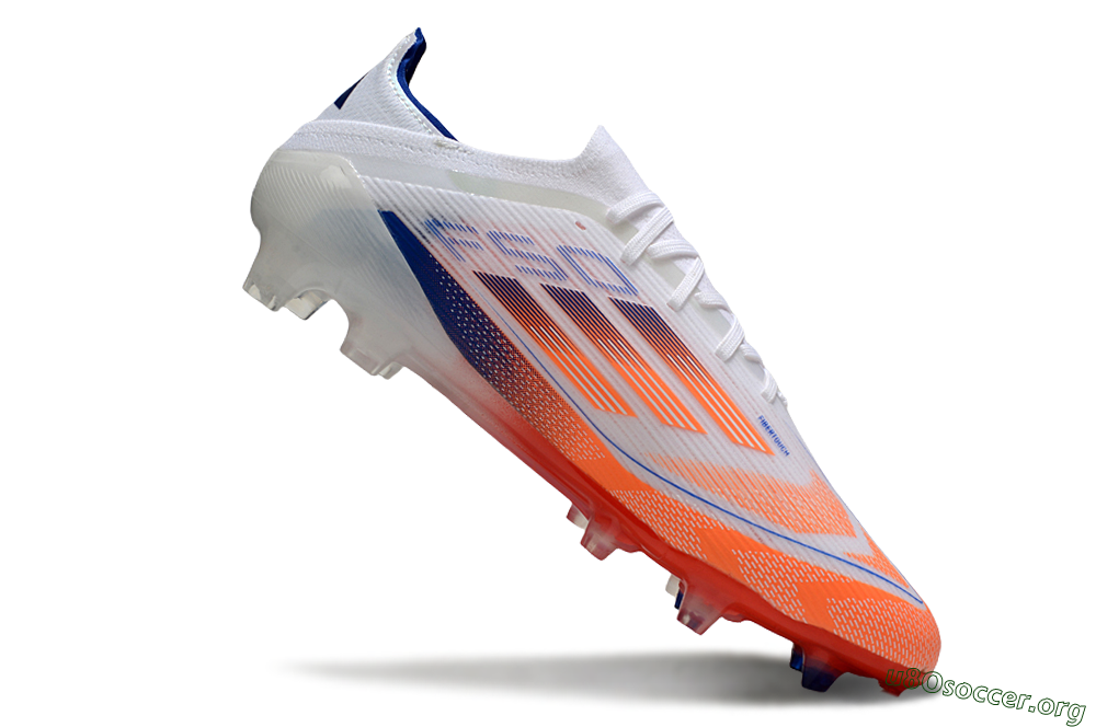 Adidas F50 Elite FG Football Boots - White/Red/Blue 4