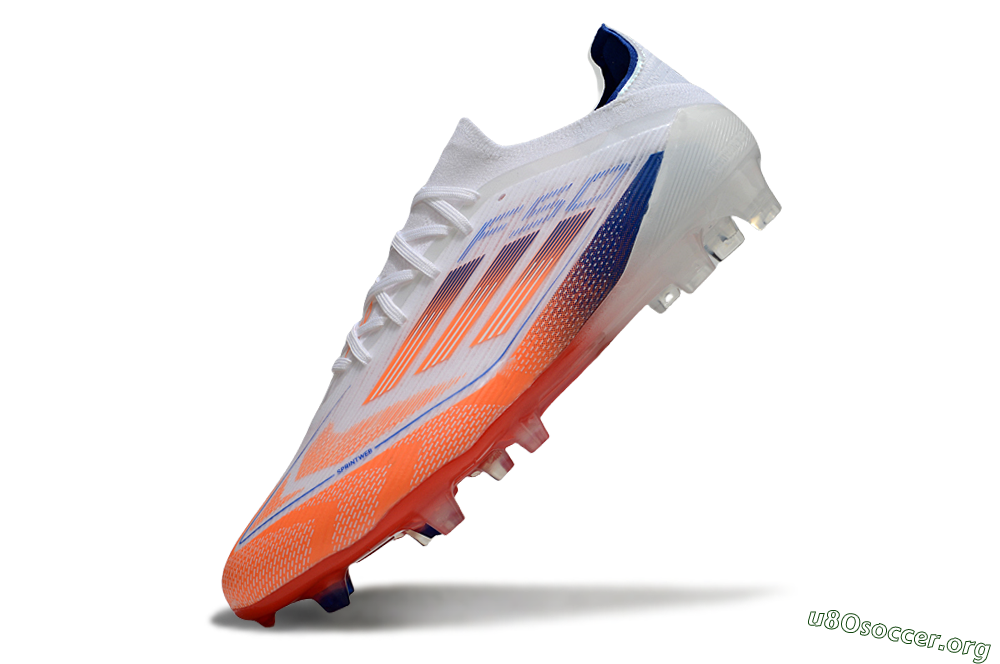 Adidas F50 Elite FG Football Boots - White/Red/Blue 5