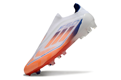 Adidas F50 Elite Laceless FG Football Boots - White/Red/Blue