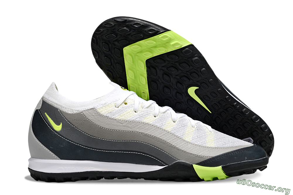 Nike Air Zoom Mercurial Vapor 16 Elite TF Football Shoes - White/Black/Yellow 2