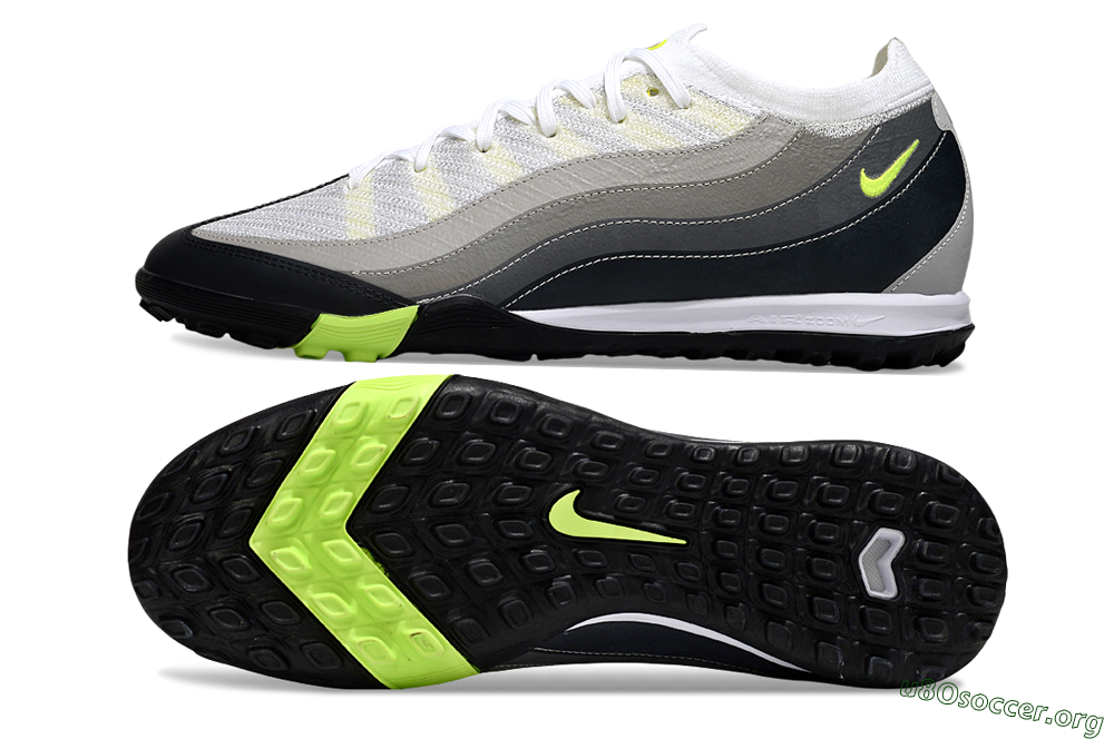 Nike Air Zoom Mercurial Vapor 16 Elite TF Football Shoes - White/Black/Yellow 1