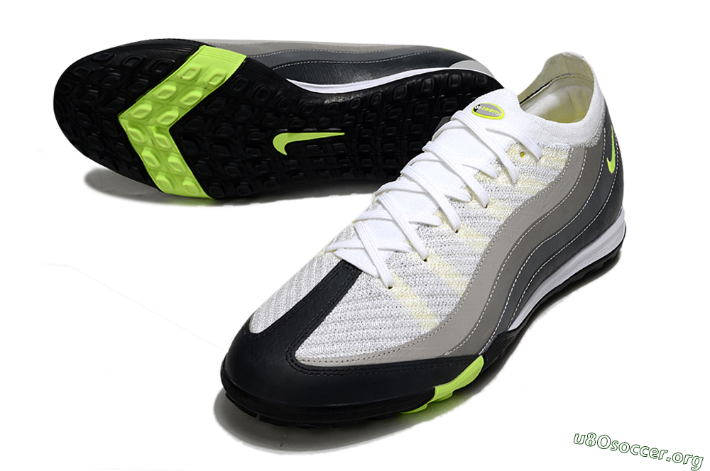 Nike Air Zoom Mercurial Vapor 16 Elite TF Football Shoes - White/Black/Yellow 0