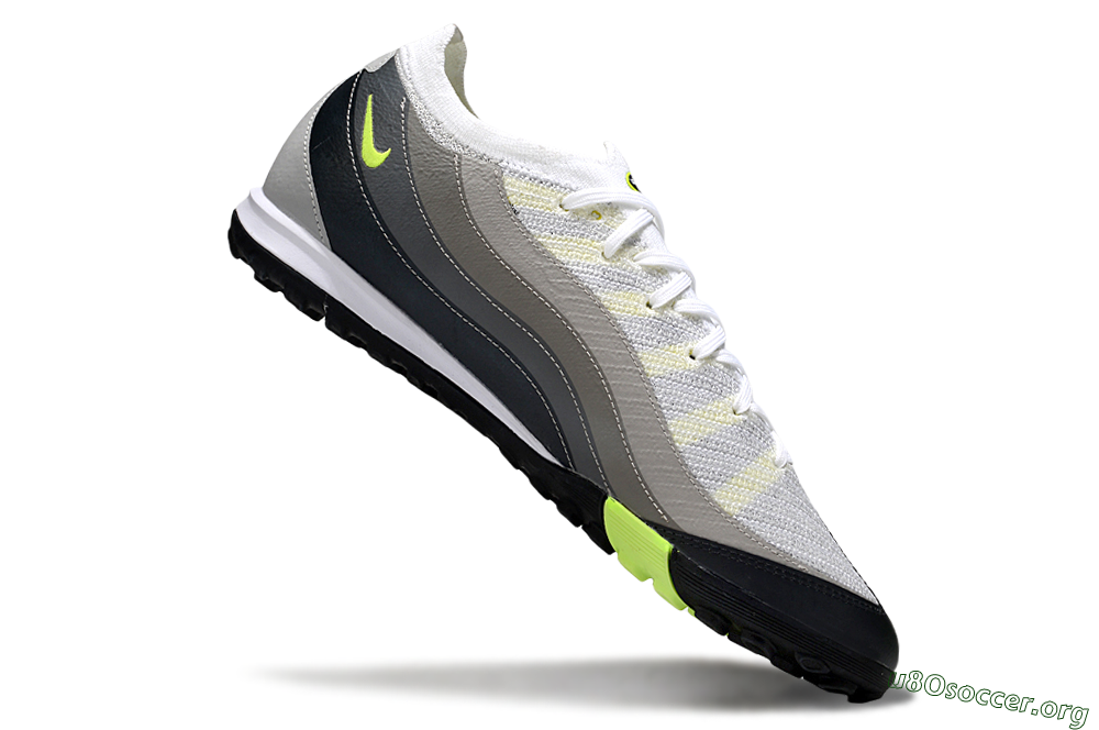 Nike Air Zoom Mercurial Vapor 16 Elite TF Football Shoes - White/Black/Yellow 4